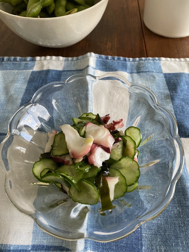 ＊8/18＊【台所のよっぱらい】タコとキュウリの酢の物をご紹介♪